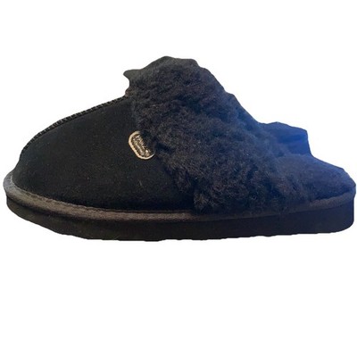Pawz by Bearpaw  Suede Black Slip-on Size 8 Sherpa Lined