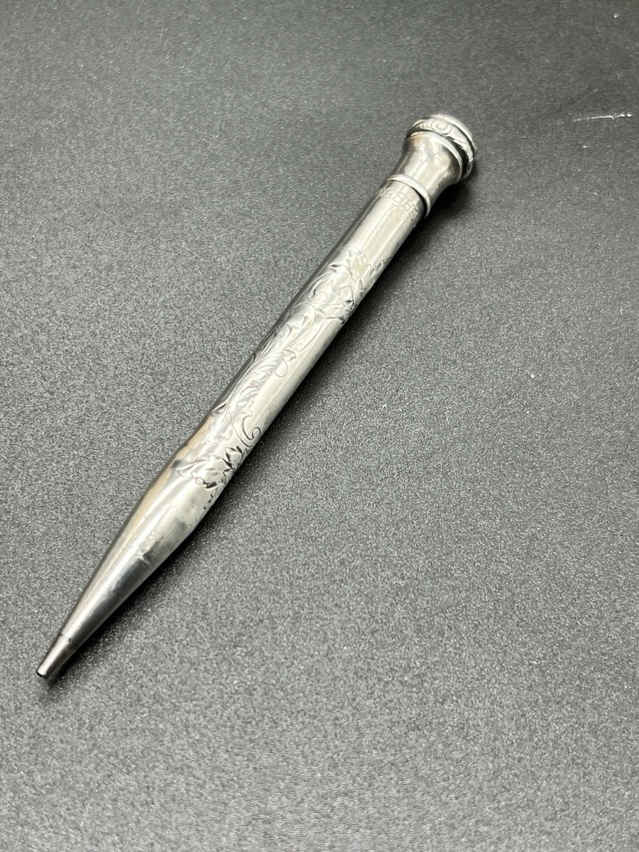 ★レトロ★STERLING SILVER 925 万年筆 14KWG Antique Vintage Wahl Eversharp 925 Sterling Silver Mechanical