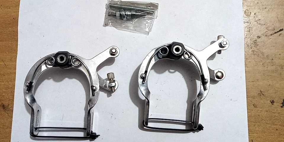 COPPIA FRENI TIPO CORSA SACCON CITY 3 ALLUMINIO VINTAGE ANNI 90 - Immagine 2 di 4