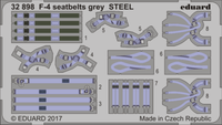 Eduard FotoäTzteile F-4 Seatbelts Grey Steel For Model Kit 1:32 Art 32898