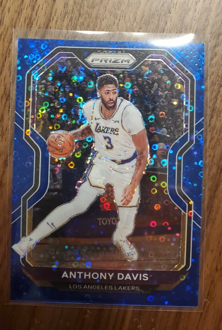 2020-21 Panini Prizm Fast Break Anthony Davis Blue Disco #’d /175 Lakers!!!
