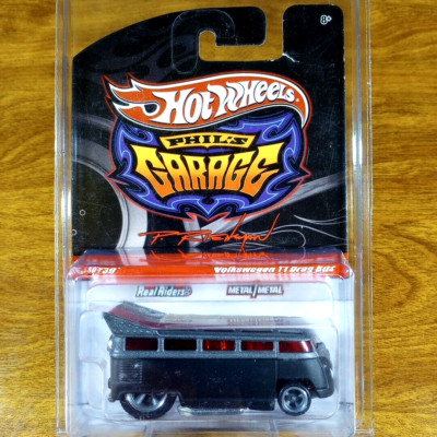 Hot Wheels Phil's Garage VW Volkswagen T1 Drag Bus Gray