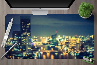 3D Urban Neon Lights 056 Non-slip Office Desk Mouse Mat Large Keyboard Pad Game