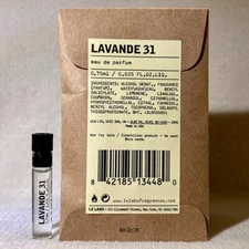 Le Labo Lavande 31 Eau de Parfum EDP Sample Vial .025oz, .75mL New in Pouch