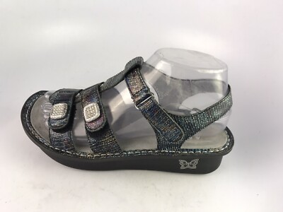 Alegria Kleo Leather Glimmer Glam Sandal Rhinestone Shoe KLE 292 Sz 36/ 6/6.5 US