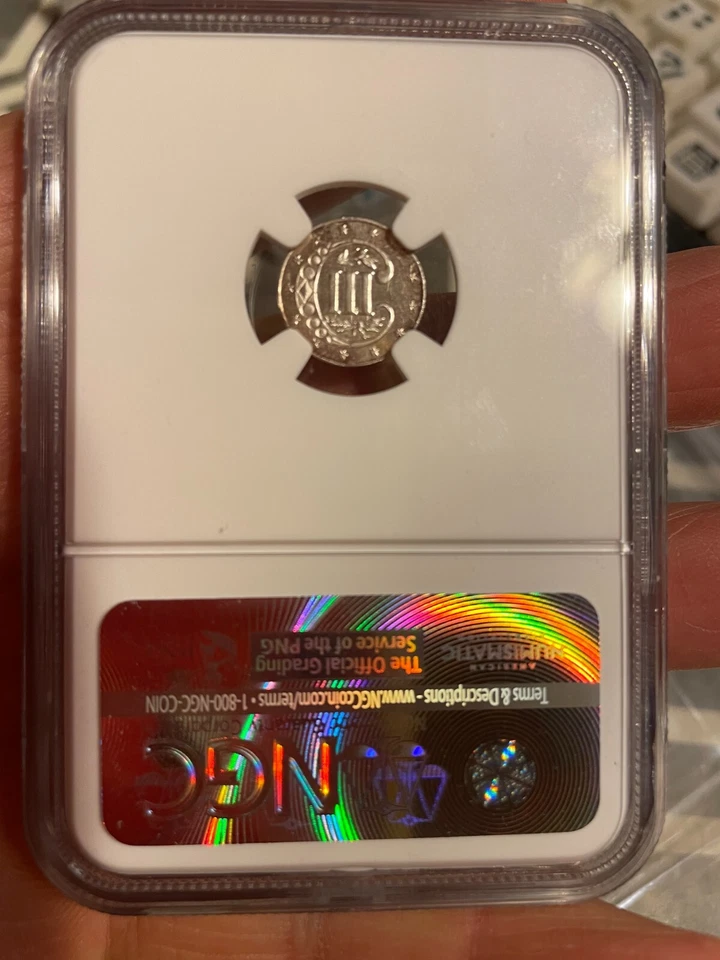 1860 3 CENT SILVER PR-63 - Image 3 of 4