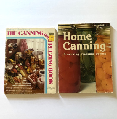 Lot 2 Vtg CANNING COOKBOOKS Sunset And Culinary Arts Institute Freezing Recipes