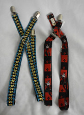 TWO: Batman Signal / Harley Quin Standing Pose Buckle-Down Suspenders