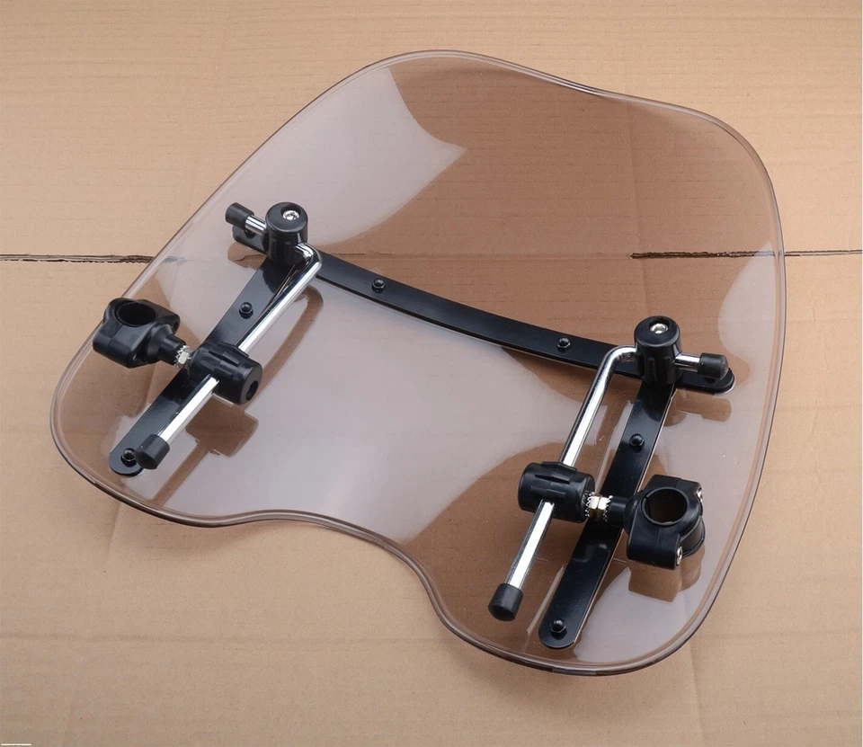 Smoke Windscreen Windshield For Yamaha V-Star XVS1100 XVS650 XVS1300 XVS950 - Image 2 of 4