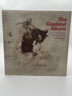 THE COPLAND ALBUM LEONARD BERNSTEIN 2-LP DOUBLE VG+ VINYL NEW YORK PHILHARMONIC