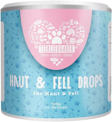 Hundesnacks Haut Fell Drops   Natürlicher Für Glänzendes Fell Und Gesunde Haut  