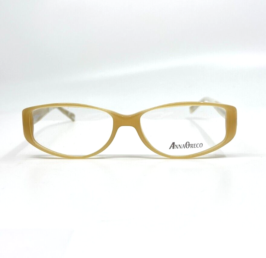 Anna Greco Tan Full‎ Rim Italian Designer NWOT Eyeglasses Womens H2652 Anna Greco Tan Full Rim Italian Designer NWOT Eyeglasses  main image 4
