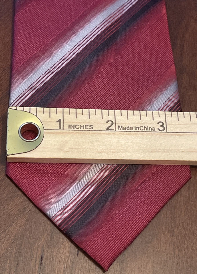 Van Heusen красный черный серый ручной работы 100% шелк мужской галстук сделано в Китае - Изображение 4 из 4