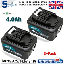 2X Replace Battery for Makita 10.8V-12V CXT 4.0Ah Li-ion BL1041B BL1040B BL1021B