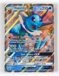 Vaporeon GX SM172 Black Star Promo