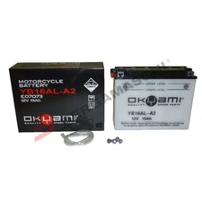 BATTERIA PER MOTO 12V OKYAMI OB16AL-A2 YB16AL-A2 DUCATI MONSTER 400/750