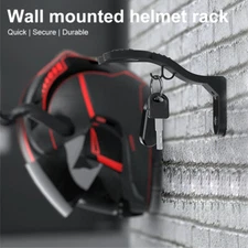 Motorcycle Bicycle Helmet Rack Holder Hat Display Stand Wall Mount Hook Hanger