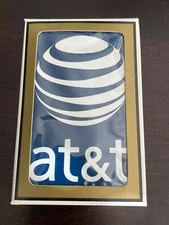 GEMACO PLAYING CARDS at&t LOGO AND GLOBE ON 52 CARD DECK W/ JOKERS