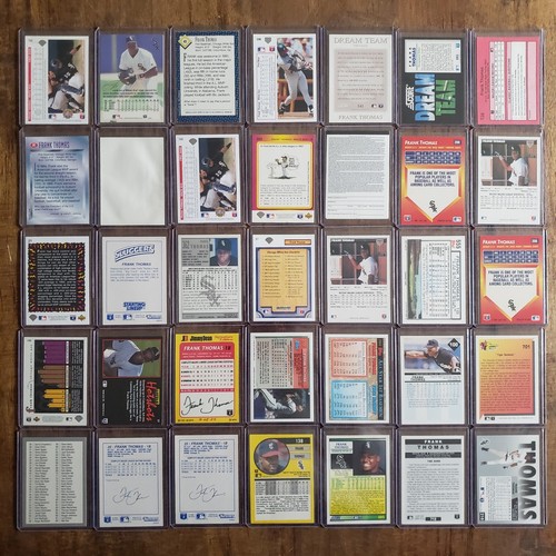 Lot of 35 Frank Thomas Cards with Toploaders Bulk Rookie Insert Base LOOK - Picture 2 of 10