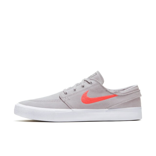 nike sb janoski canvas grey & white skate shoes