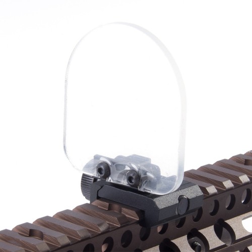 Foldable Airsoft Sight Scope Lens Screen Protector Cover Shield Panel 20mm Rail - Picture 5 of 9