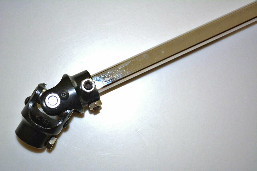 For Jeep CJ5 CJ7 36" Power Steering Shaft Linkage + Black 2 Universal U Joint eBay