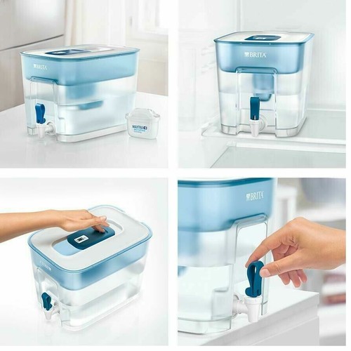 Brita Flow Cask + 2 Maxtra+ Filter cartridge Water Purification Filter 8.2L Set - Picture 5 of 6
