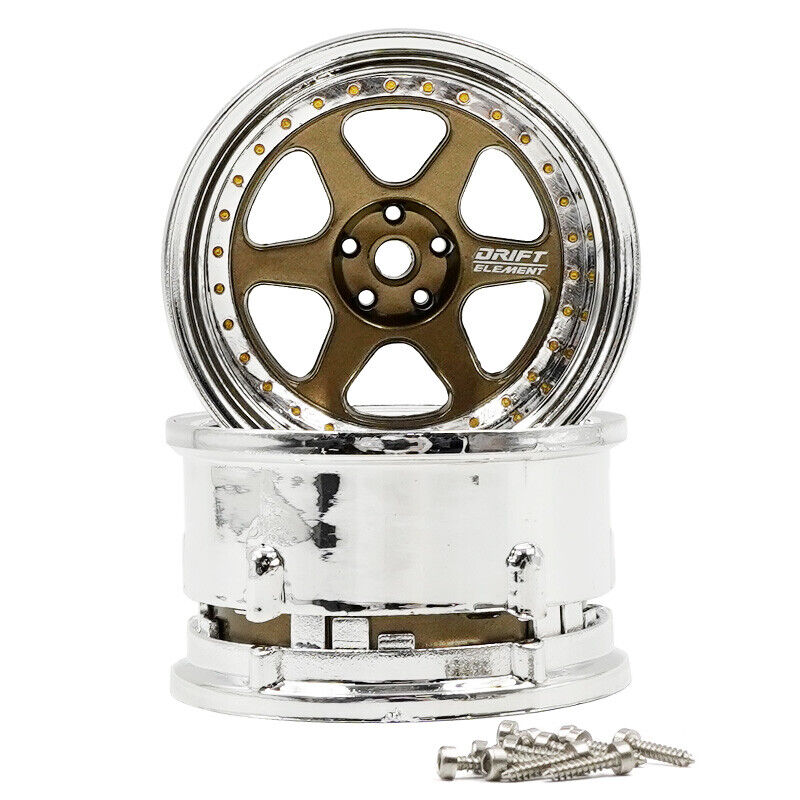 DE 5 Spoke Wheel Set - Bronze/Chrome w/ Gold Rivets DE 5 Spoke Wheel Set - Bronze/Chrome w/ Gold Rivets
