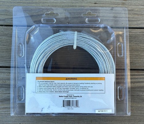 HAUL MASTER 1,540 LBS. CAP. WIRE ROPE - Picture 3 of 3
