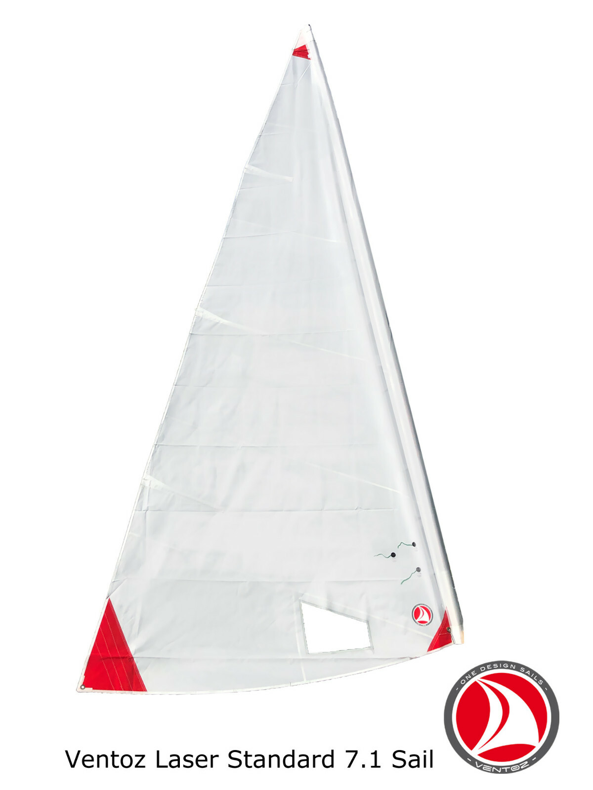 Ventoz Laser Standard Sail (7.1 m2) - Angoli rossi