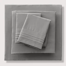 4 Piece Bed Sheet Set Hotel Luxury Ultra Soft Microfiber Deep Pocket Sheets Set