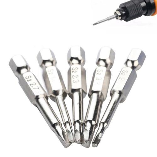 5Pcs Sale Magnetic Triangle Head Screwdriver Bits S2 Steel Shank V9S5 1/4 G0G5 - Picture 8 of 8