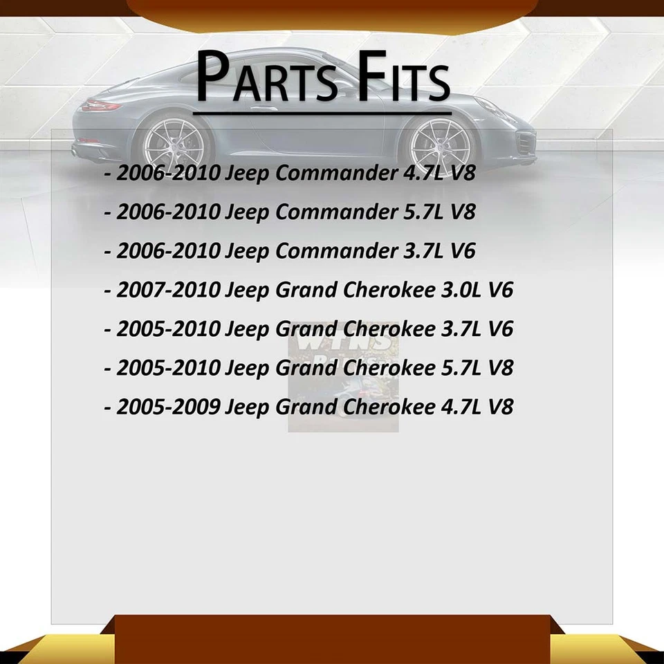 Kit de eslabones de barra estabilizadora delantera trasera para Jeep Grand Cherokee 4,7 L 2005-2009 4x Foto 2 de 4