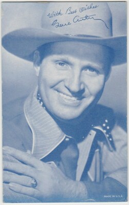 Gene Autry 1940s 1950s Exhibit Supply Company Arcade Card #6 E2 | eBay