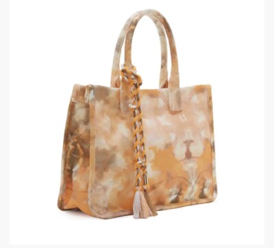 Vince Camuto Orla Tie Dye Peach Clay Tote Bag  NEW