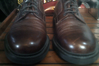 TRASK Shoes Mens Brown Leather   Lace Up  size 11 New HS Trask Shoes Mens 11.5 N Brown Bison Leather Oxford Loafer  main image 4