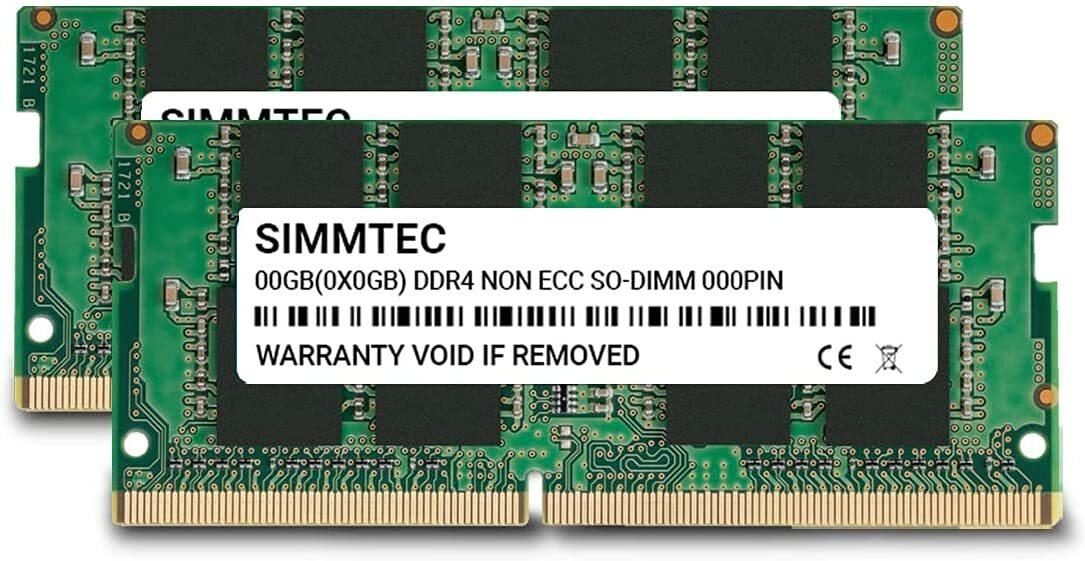 Samsung DDR4 PC4-3200AA -UA2-16GB（8GB×2） Simmtec RAM 16GB (2x8GB) DDR4 3200MHz SODIMM PC4-25600 (PC4-3200AA