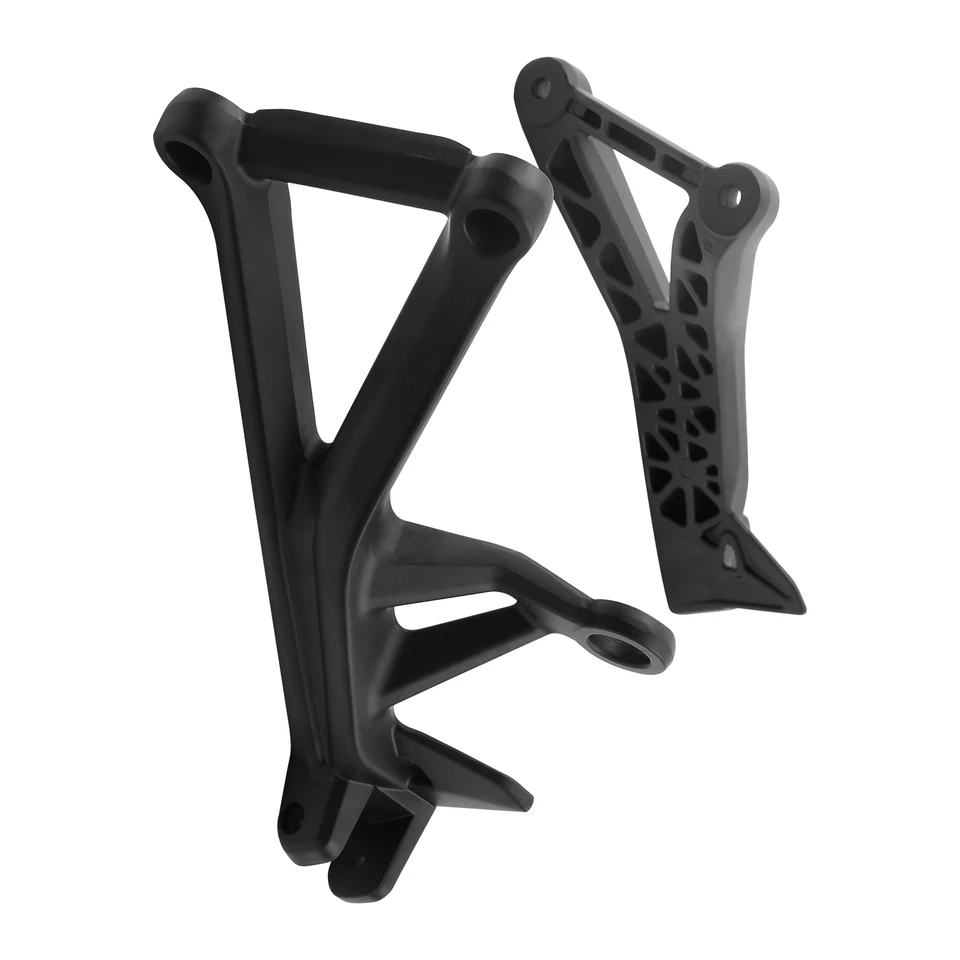 Estriberas de pasajero traseras clavijas soportes aptos para Ducati Monster 1200 2019-21 negro Foto 2 de 4
