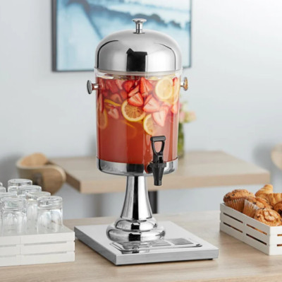 Choice Beverage Dispenser Stand with Ice Core and Drip Tray