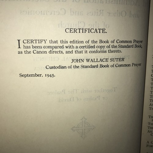 Vintage The Book of Common Prayer 1945 Hardcover Red Psalter Psalms Pre Owned - Imagen 7 de 9