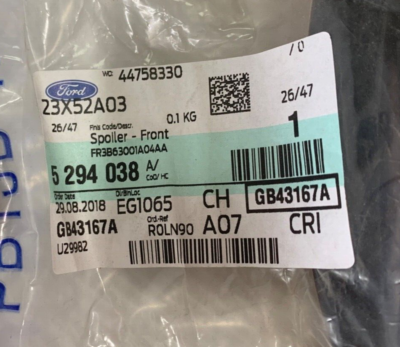 Genuine Ford Front Spoiler 5294038 for sale online | eBay 