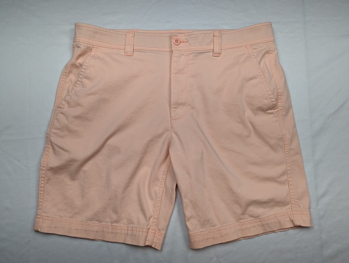 St John's Bay Chino Shorts Comfort Stretch Pink/Salmon RN