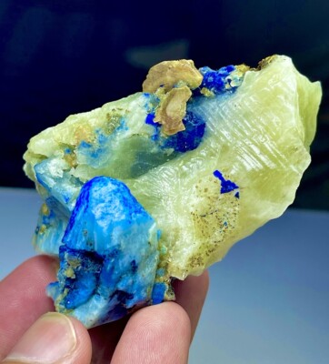 680 CTs Natural Fluorescent Afghanite With Pyrite On Matrix Specimen , @AFG