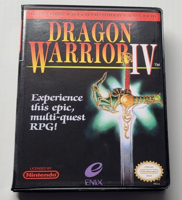 Dragon Warrior IV 4 CASE ONLY Nintendo NES 8 bit Box BEST Quality Available