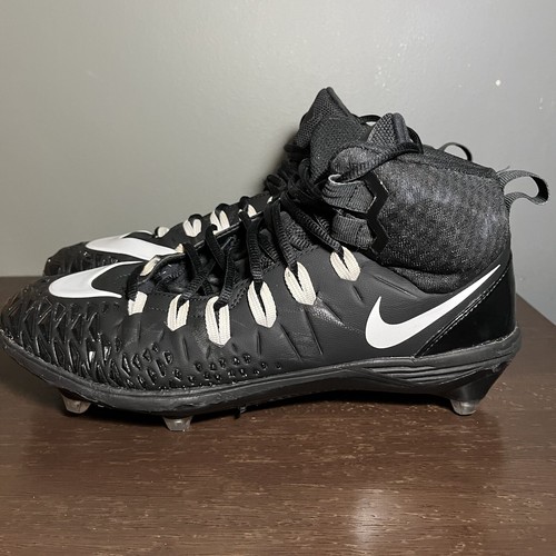 Size 10 - Men’s Nike Force Savage Pro Football Cleats Black 902677-010 - Picture 3 of 6