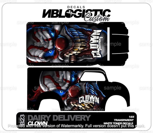 ENTREGA DE LÁCTEOS Calcomanía Tobogán Agua Universal Personalizada para Hot Wheels Escala 1/64 015 - Imagen 1 de 3