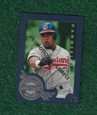 MANNY RAMIREZ - 1996 FLEER SKYBOX E-MOTION XL - PROMO CARD # 55