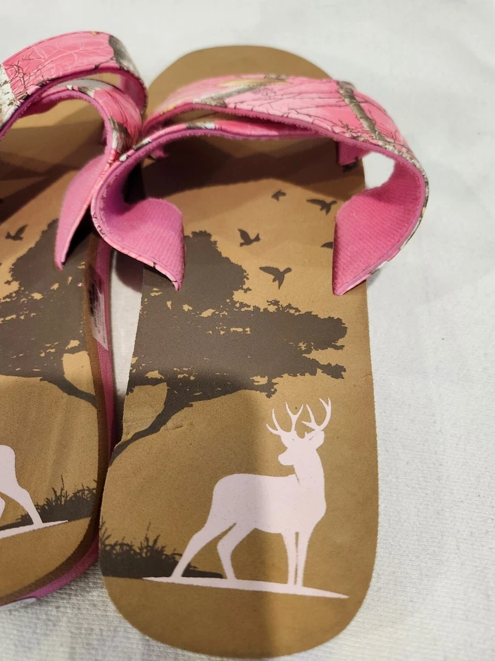 Chanclas de borde real nuevas sin etiquetas talla 7/8 rosa Foto 4 de 4