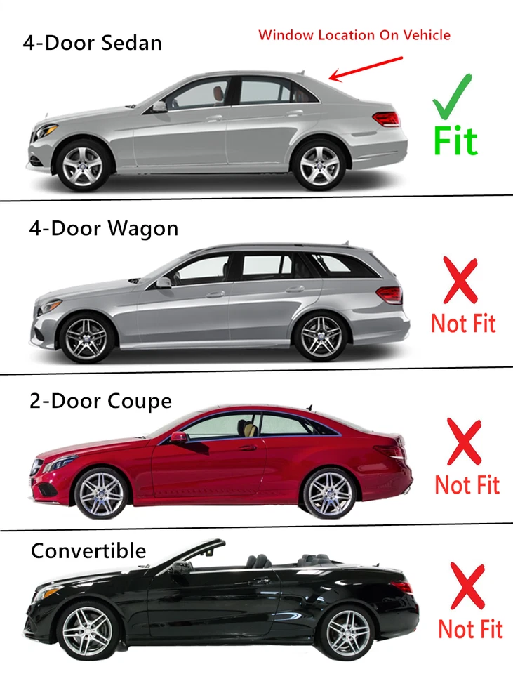 Fit 10-16 Mercedes Benz E250 E350 E400 E550 E63 Sedan Back Window Glass Heated Foto 3 de 4