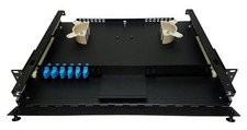 6 Fiber 1RU Rack Mount FDP Patch Only w/ 6 SC/UPC Simplex Adapters